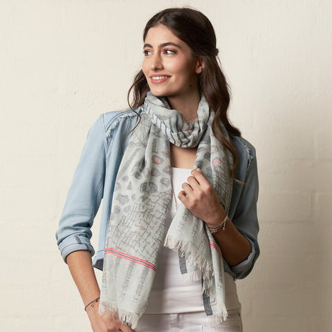 Cotton Snood Denim Blue