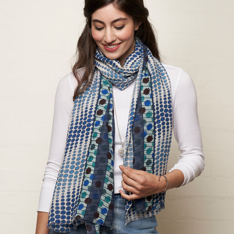 Cotton Snood Denim Blue