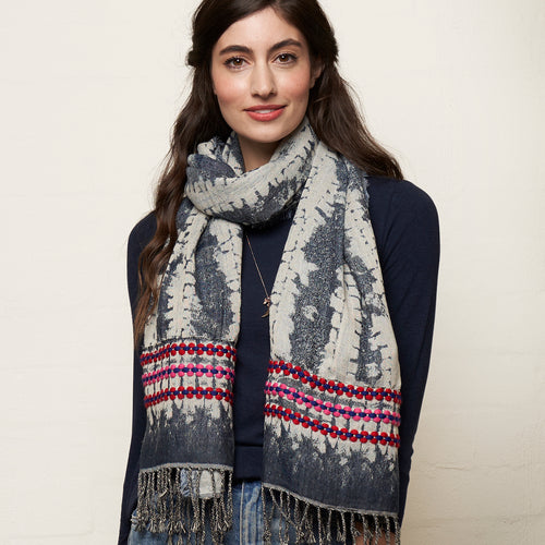 Denim Weave Luxe scarf