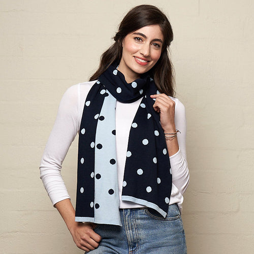 Spots Knit Blues