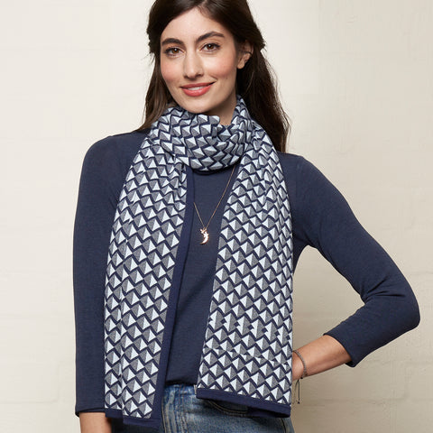 Cotton Snood Denim Blue