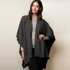 Multi Wool Wrap Charcoal