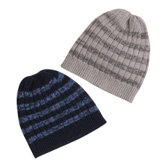 Stripe Beanie Navy