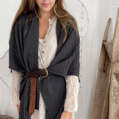 Multi Wool Wrap Charcoal