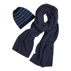 Stripe Beanie Navy